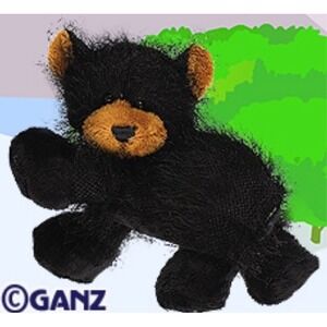 WEBKINZ  LIL'KINZ Black Bear HS004 -NEW W/ SEALED CODE